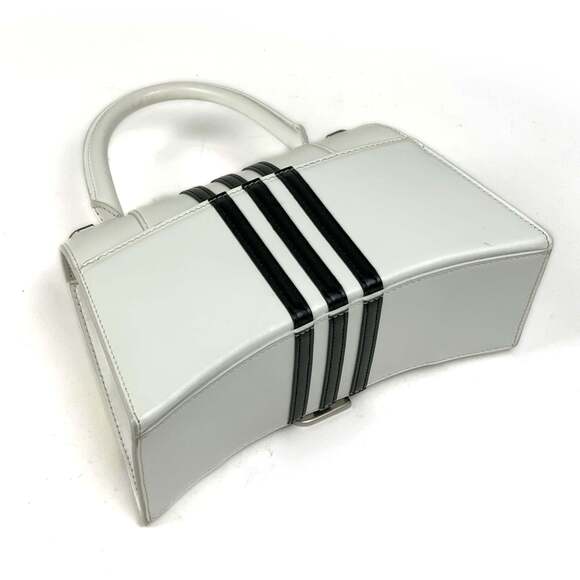 Balenciaga Hourglass Handbag in collaboration with adidas, small leather hand... - Picture 2 of 8